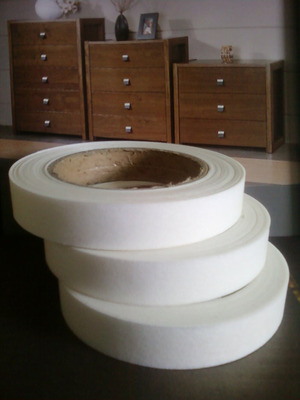 【供應指接布 木皮指接布 42mm寬指接布 家具封邊條帶膠指接布】價格,廠家,圖片,家具零部件,東莞市厚街龍彩木皮加工廠-
